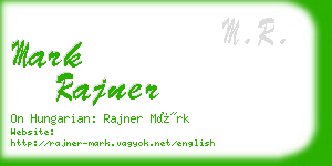 mark rajner business card